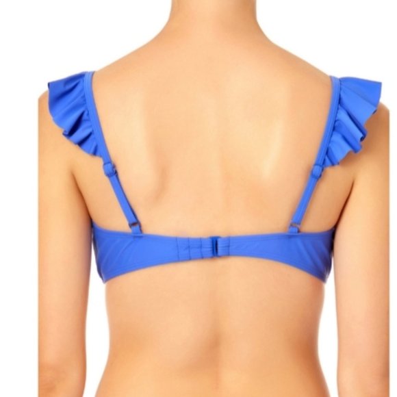 Junior's Swim Ruffled Bralette Top - Picture 2 of 4